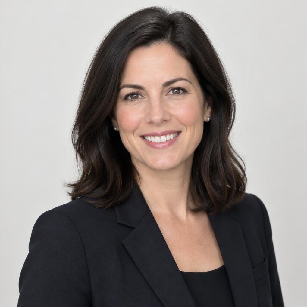 Portrait of a businesswoman with dark hair